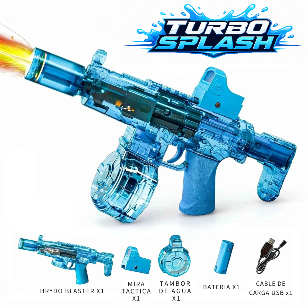 Pistola de Agua Eléctrica con Luces LED y Retroceso